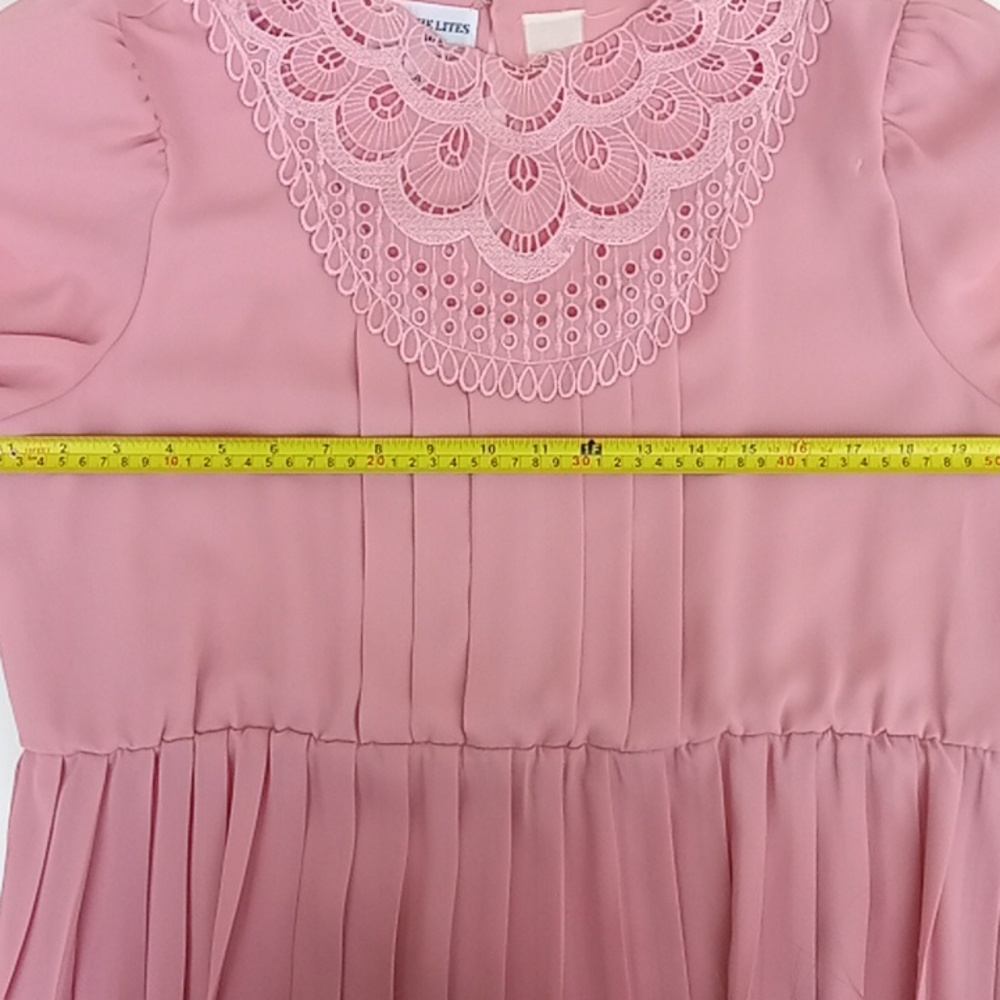 Vintage 80s Dim The Lites Petites Dress - Picture 9 of 16